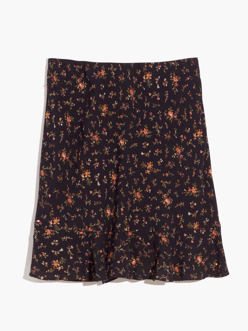 Madewell | Flounce-hem Slip Skirt In Fresh-sprigs